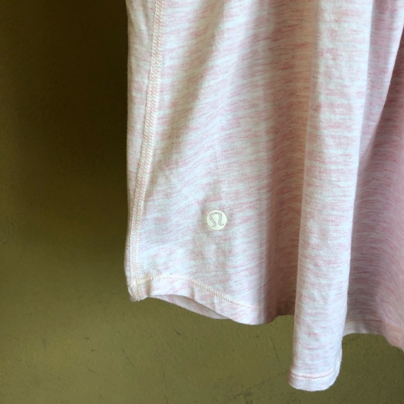 Lululemon Breezy Tank Pink Stripe Strappy Back 4 - Picture 7 of 8